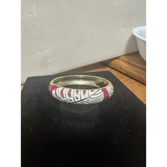 Sequin Nordstrom Multicolor Gold Tone Statement Enamel Bangle Bracelet # 223 - Picture 2 of 4